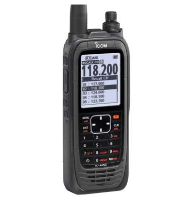 ICOM Aviation Radio Handheld IC-A25CE (#33) Lite - 8.33 & 25 kHz Channel Spacing, COM Channels 