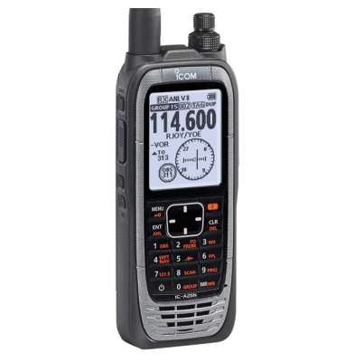 ICOM Aviation Radio Handheld IC-A25NE - NAV & COM Channels, GPS Receiver, Bluetooth 